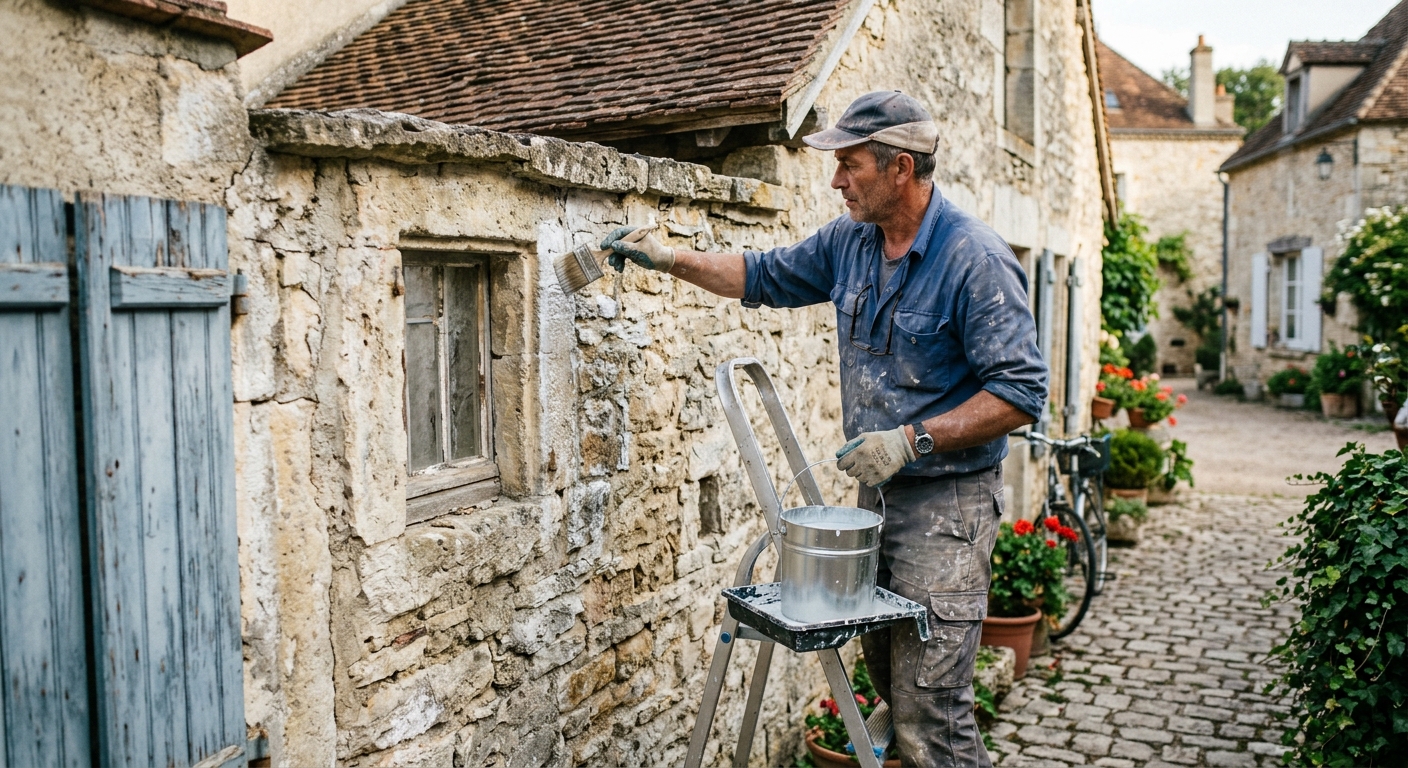 Traitement anti-mousse fa&ccedil;ade